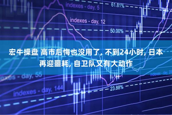 宏牛操盘 高市后悔也没用了, 不到24小时, 日本再迎噩耗, 自卫队又有大动作